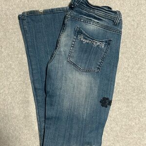 Cowgirl Tuff Blue Flare Jeans 29X35